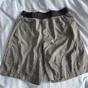 Large lululemon linerless shorts in gray